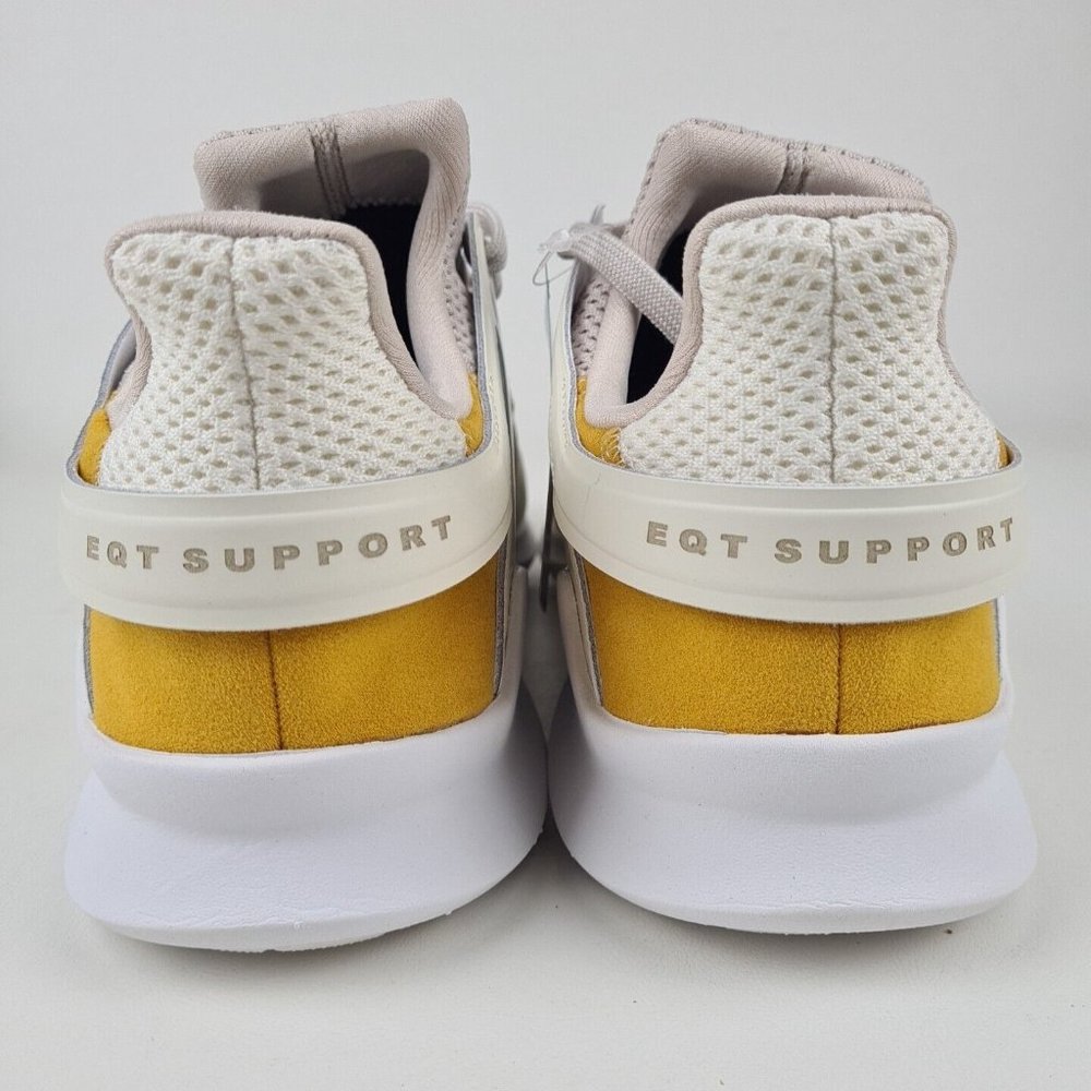 Adidas Men's Equipment Support ADV Running Sneakers White Yellow SZ 10.5 - Picture 5 of 12
